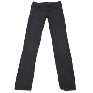 American Eagle Outfitters Super Stretch Skinny Black Denim Jeans Size 2 Regular